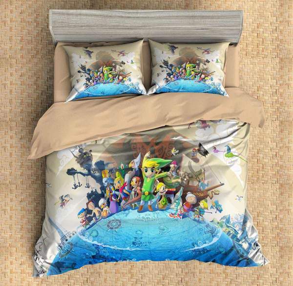 The Legend Of Zelda 1 Duvet Cover and Pillowcase Set Bedding Set