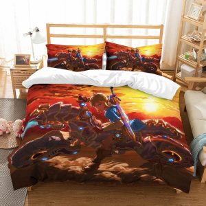 The Legend Of Zelda Breath Of The Wild Duvet Cover and Pillowcase Set Bedding Set 676