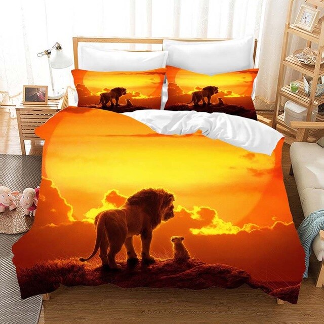 The Lion King 2212 Duvet Cover and Pillowcase Set Bedding Set