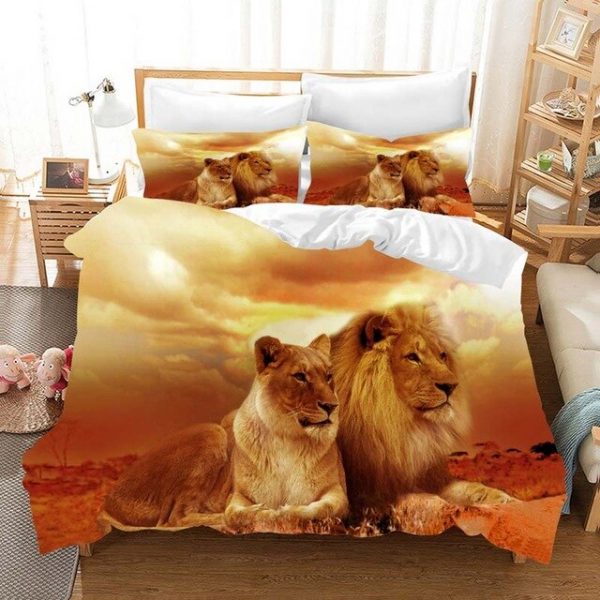 The Lion King 2214 Duvet Cover and Pillowcase Set Bedding Set