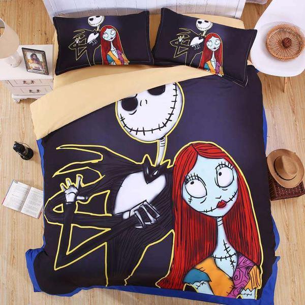 The Nightmare Before Christmas Duvet Cover and Pillowcase Set Bedding Set 573