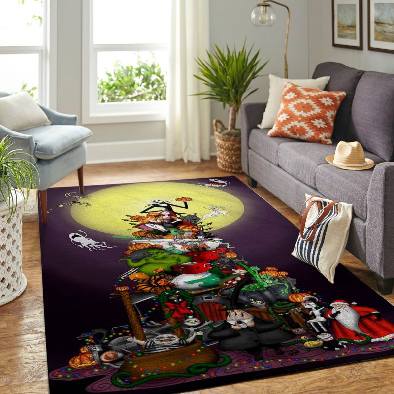 The Nightmare Before Christmas Halloween Living Room Rug Carpet