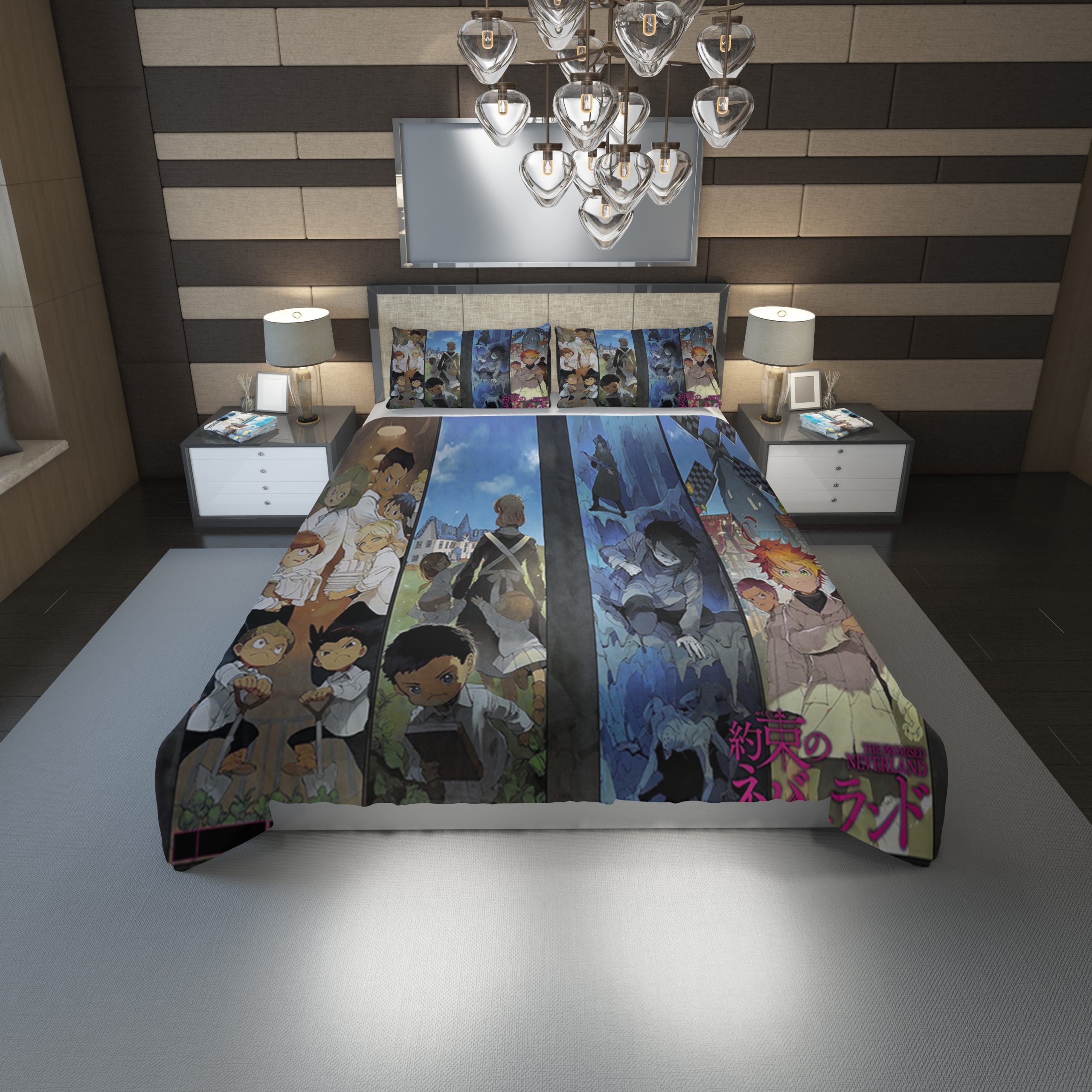 The Promised Neverland Duvet Cover and Pillowcase Set Bedding Set 1149