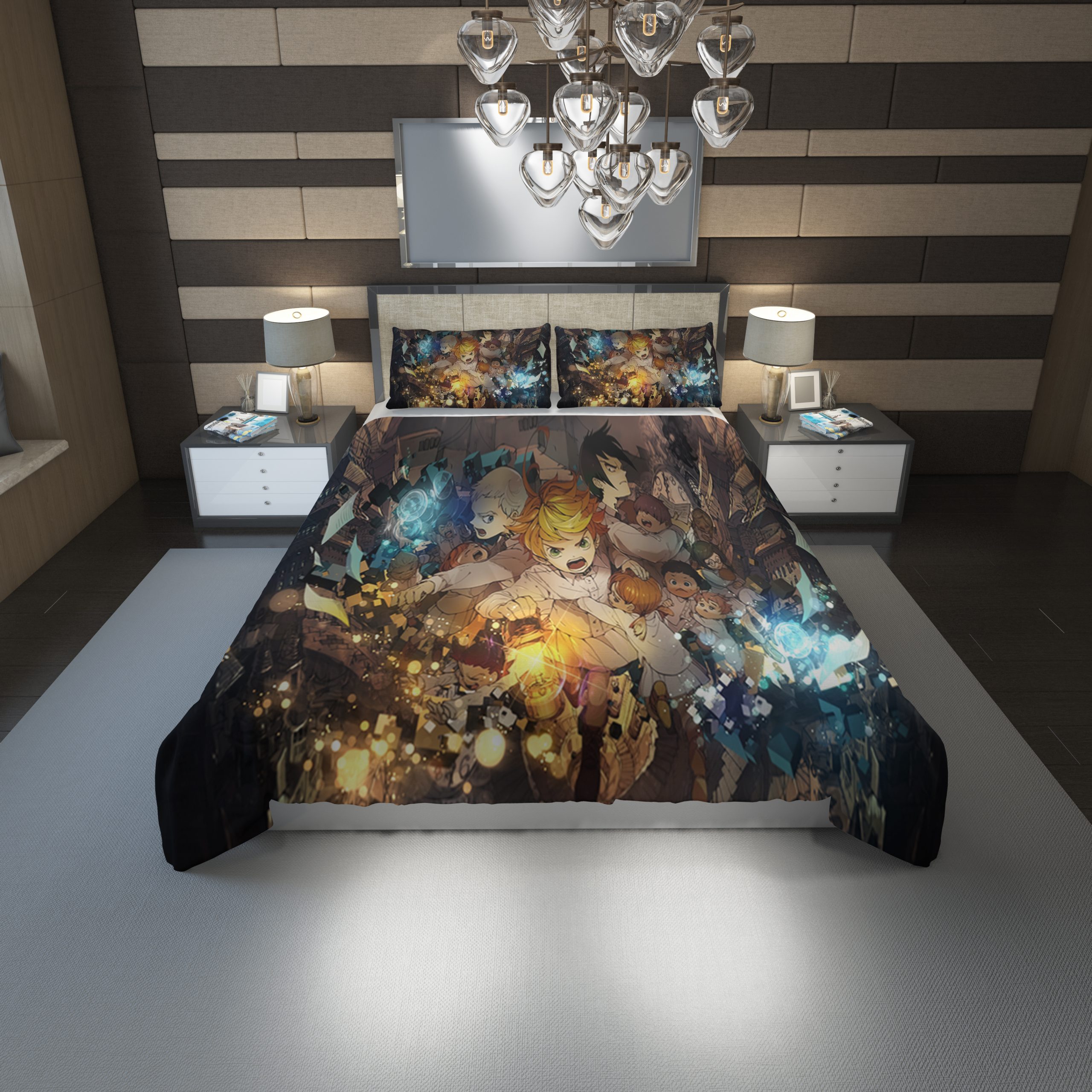 The Promised Neverland Duvet Cover and Pillowcase Set Bedding Set 1151