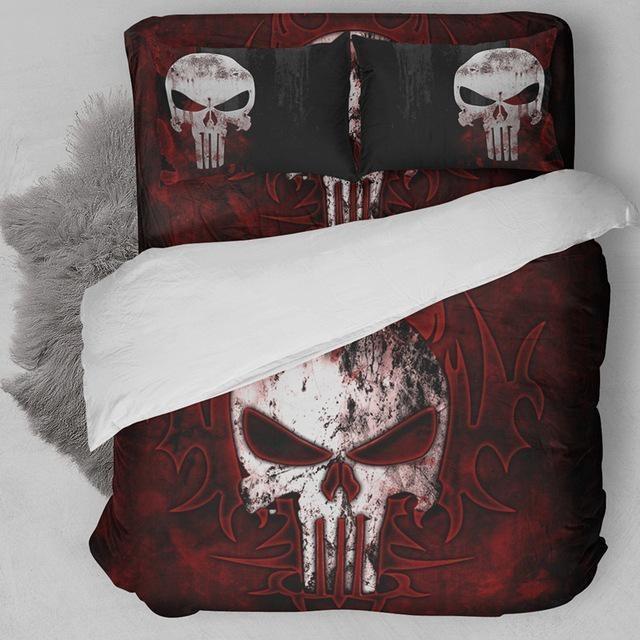 The Punisher Cool Duvet Cover and Pillowcase Set Bedding Set