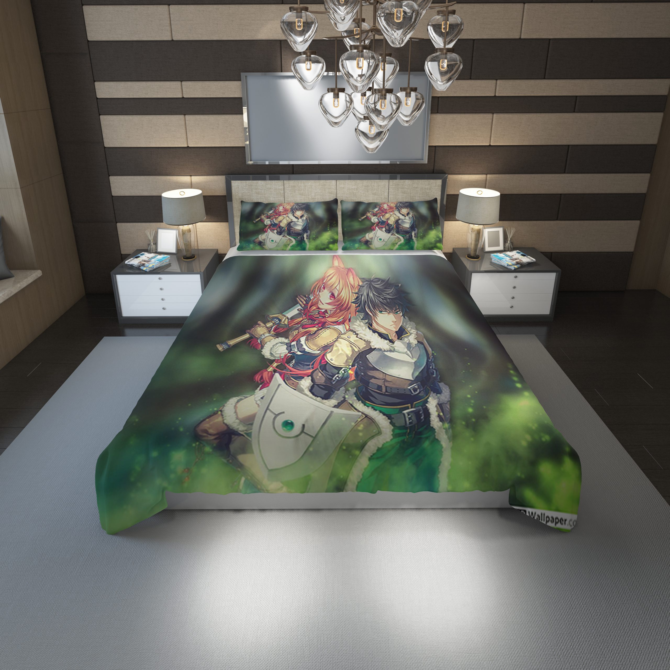 The Rising Of The Shield Hero Duvet Cover and Pillowcase Set Bedding Set 1146