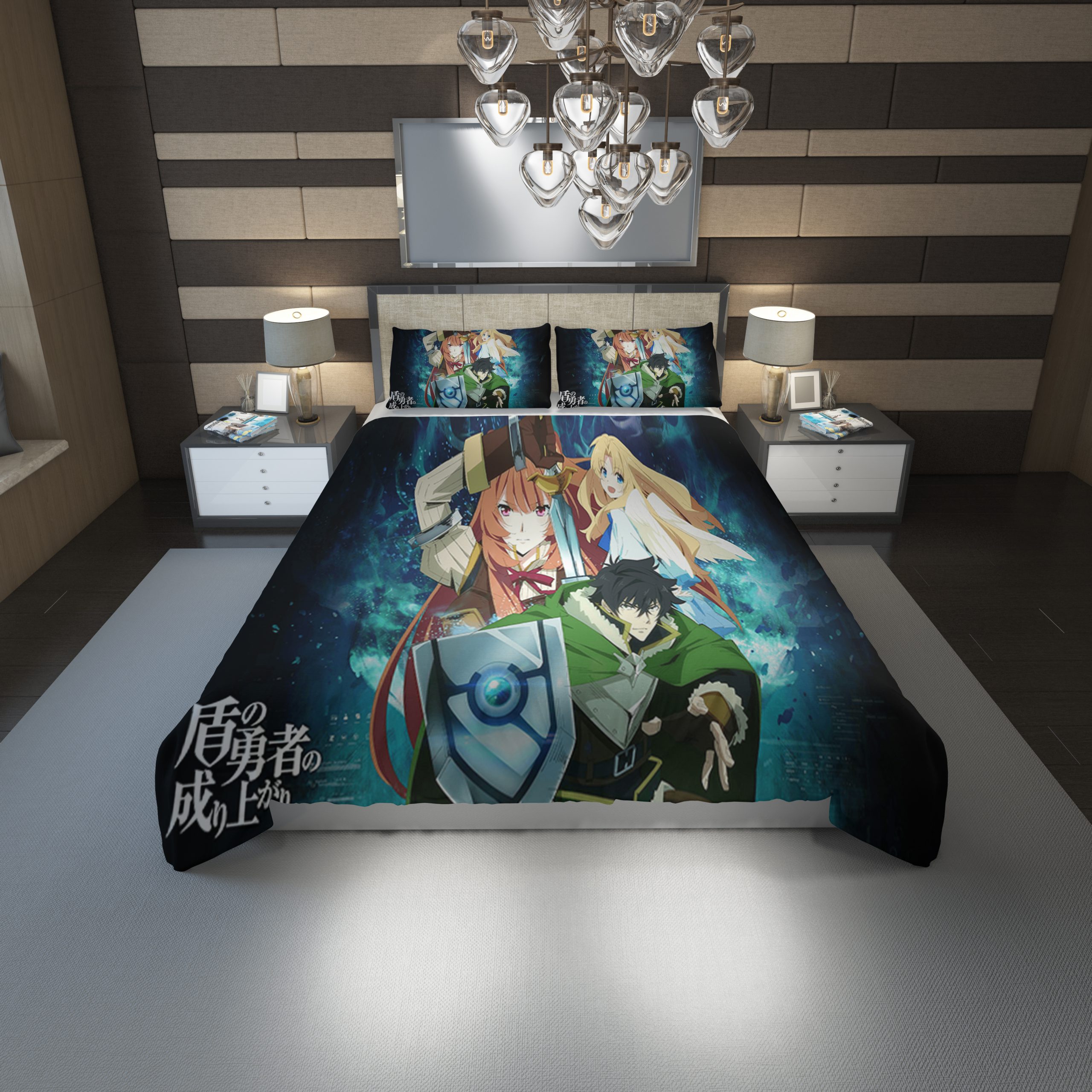 The Rising Of The Shield Hero Duvet Cover and Pillowcase Set Bedding Set 1147