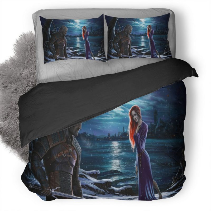 The Witcher 3 Wild Hunt Amazing Art Duvet Cover and Pillowcase Set Bedding Set