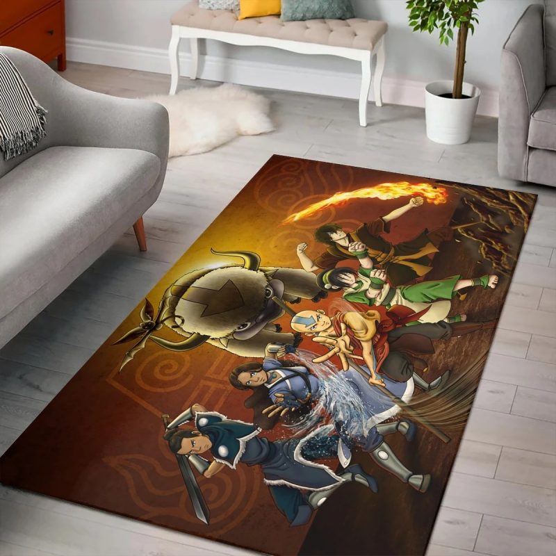 The last airbender aang katara rugs living room carpet