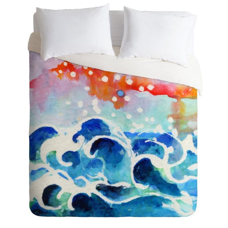 Tides Of Time Duvet Cover and Pillowcase Set Bedding Set