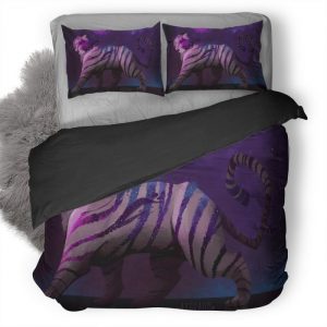 Tiger Art By Alex Braun Ap Duvet Cover and Pillowcase Set Bedding Set