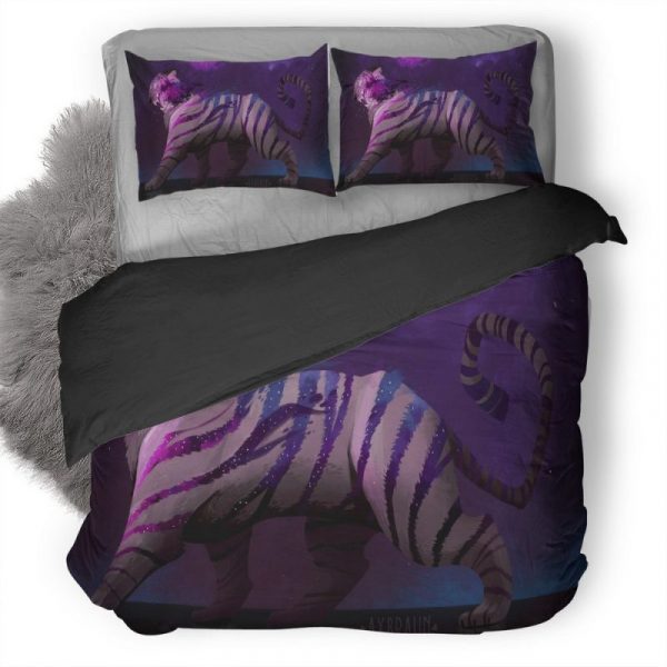 Tiger Art By Alex Braun Ap Duvet Cover and Pillowcase Set Bedding Set