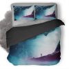 Time Walking Fu Duvet Cover and Pillowcase Set Bedding Set