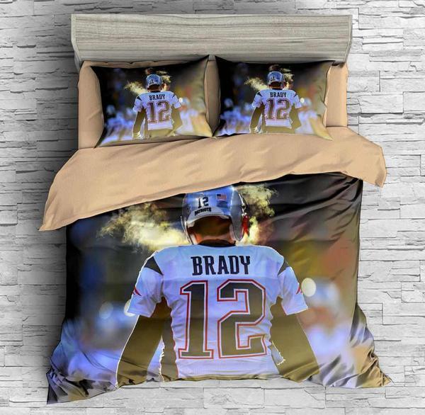 Tom Brady 3 Duvet Cover and Pillowcase Set Bedding Set