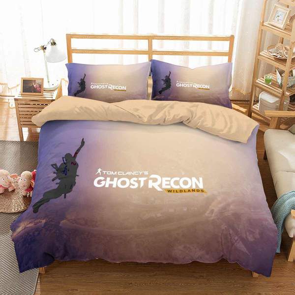 Tom Clancys Ghost Recon Duvet Cover and Pillowcase Set Bedding Set 786