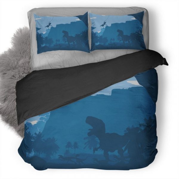 Tomb Raider Dinosaur Minimalism 4Z Duvet Cover and Pillowcase Set Bedding Set