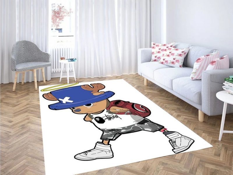 Tony chopper bape carpet living room rugs