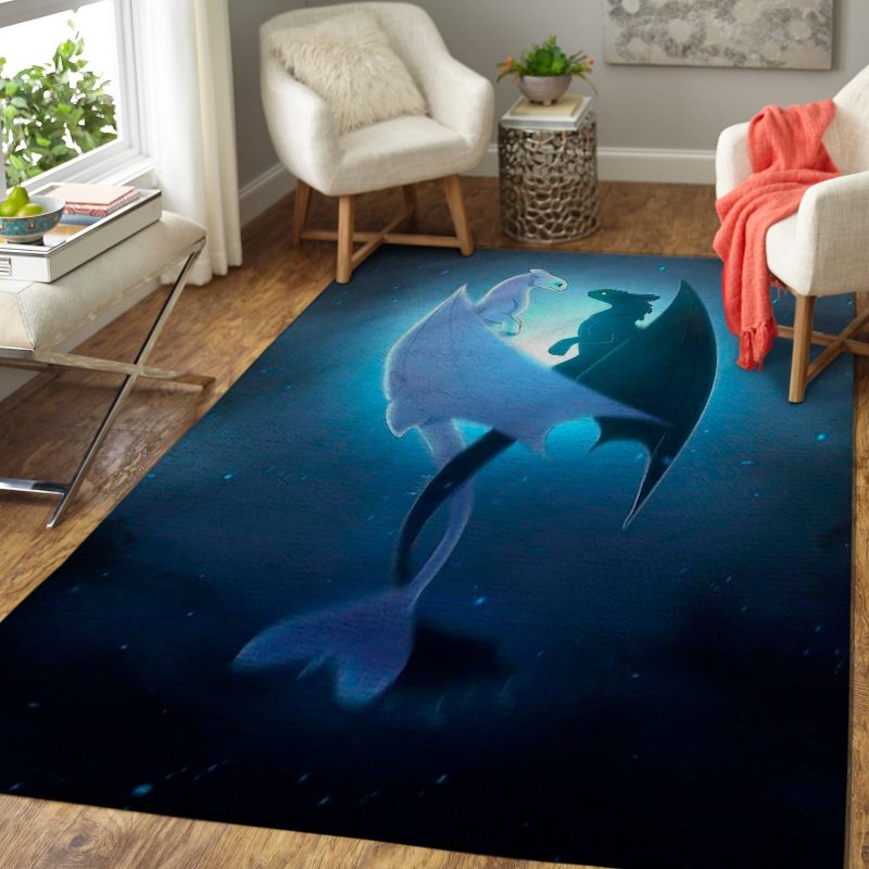 Toothless And Light Fury Living Room Rugs Carpet