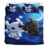 Toothless Night Fury Vs Light Fury Duvet Cover and Pillowcase Set Bedding Set