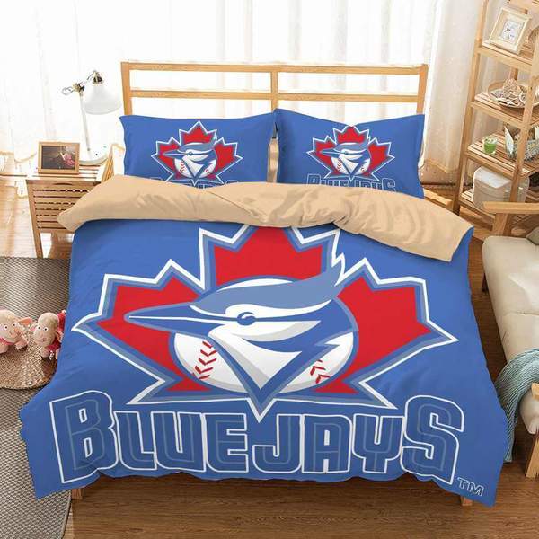 Toronto Blue Jays Duvet Cover and Pillowcase Set Bedding Set 486