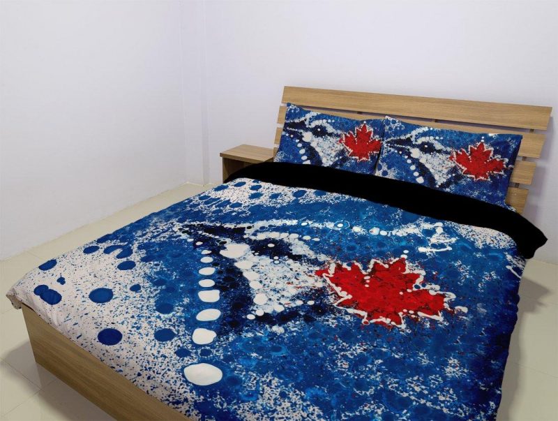 Toronto Blue Jays Duvet Cover and Pillowcase Set Bedding Set 995