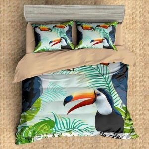 Toucan 10 Duvet Cover and Pillowcase Set Bedding Set