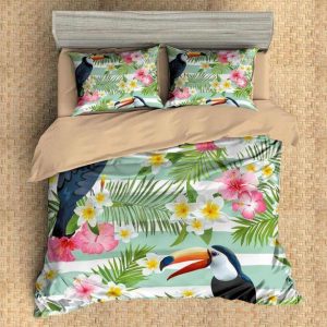 Toucan 2 Duvet Cover and Pillowcase Set Bedding Set