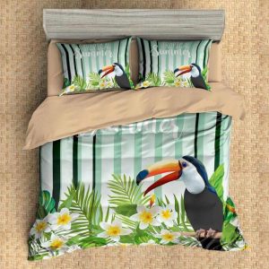 Toucan 4 Duvet Cover and Pillowcase Set Bedding Set