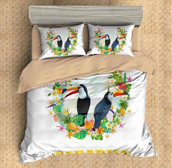 Toucan 9 Duvet Cover and Pillowcase Set Bedding Set