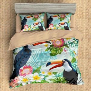 Toucan Duvet Cover and Pillowcase Set Bedding Set