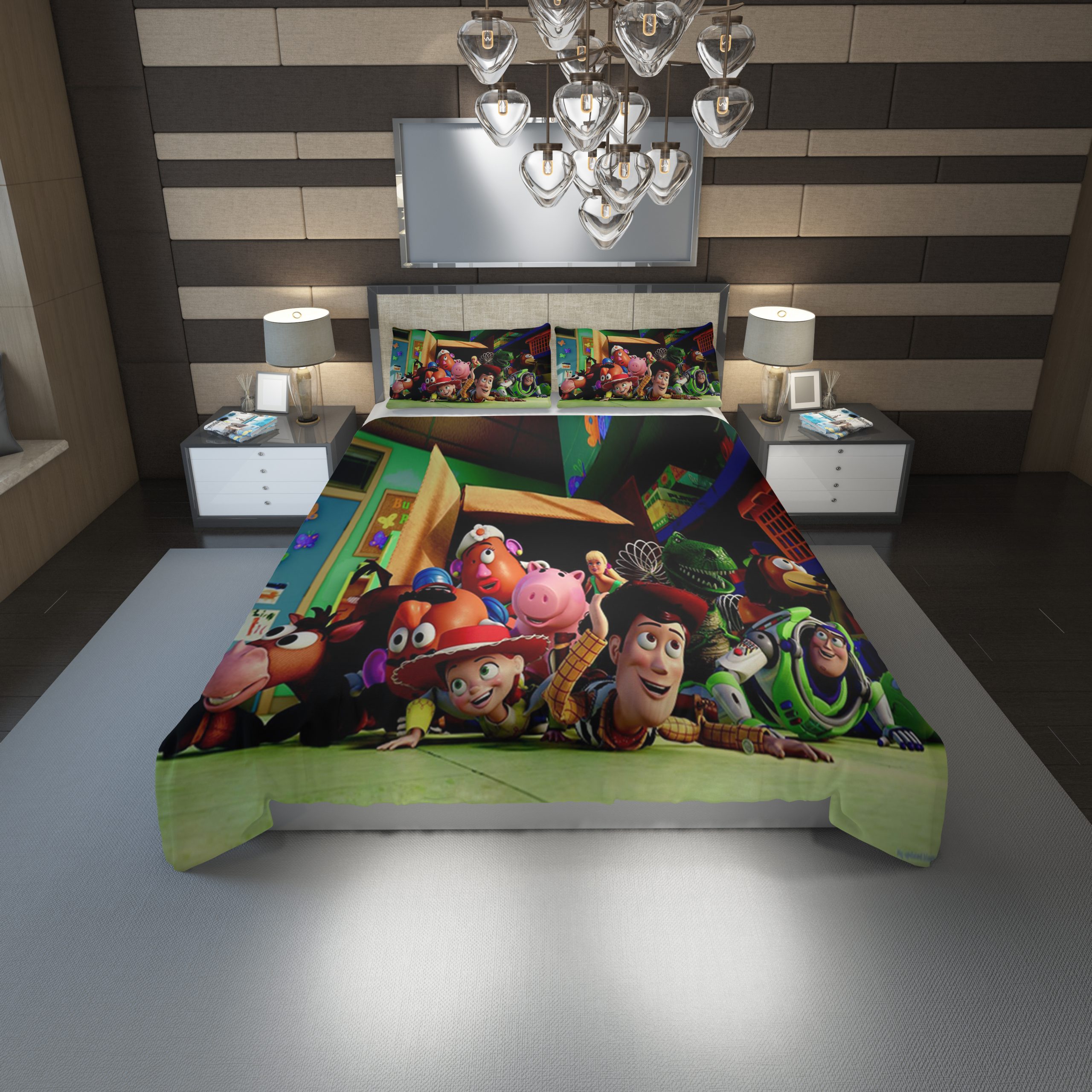 Toy Story 4 Duvet Cover and Pillowcase Set Bedding Set 1212