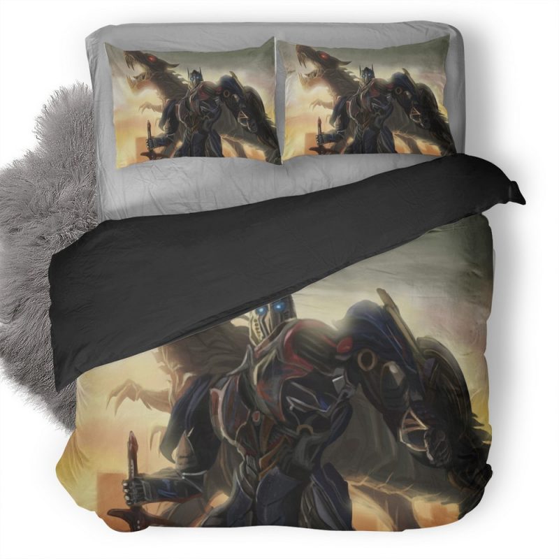 Transformers Artwork Hd Sk Duvet Cover and Pillowcase Set Bedding Set