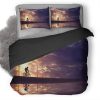 Travelling Down Crimson Road 4N Duvet Cover and Pillowcase Set Bedding Set