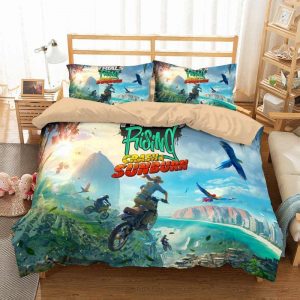 Trials Rising Crash And Sunburn Duvet Cover and Pillowcase Set Bedding Set