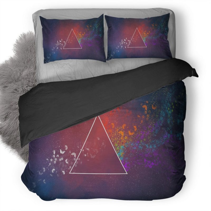 Triangle Art Duvet Cover and Pillowcase Set Bedding Set