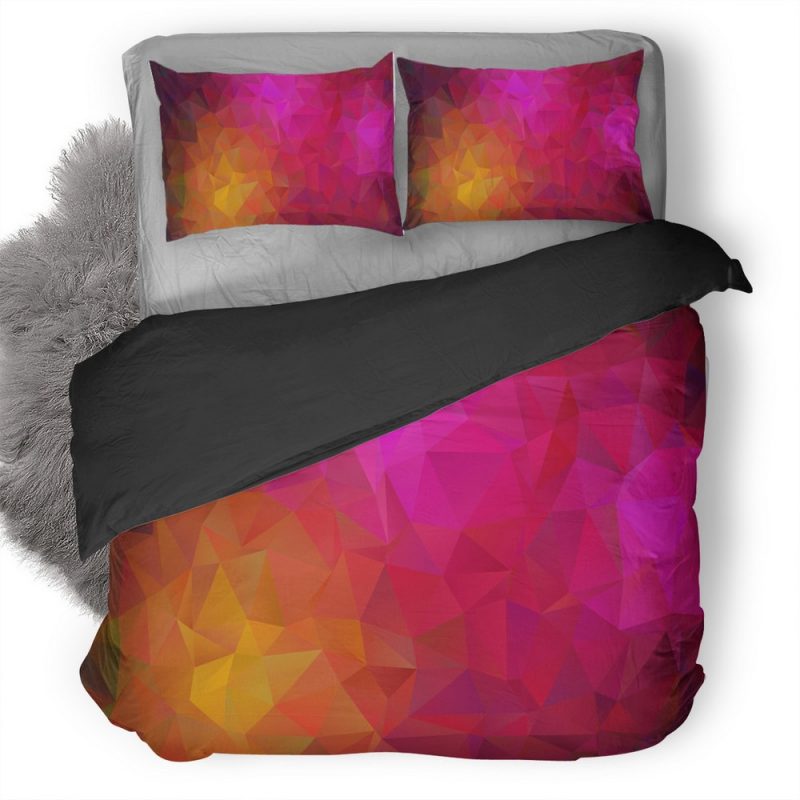 Triangle Geometric Abstract Y9 Duvet Cover and Pillowcase Set Bedding Set