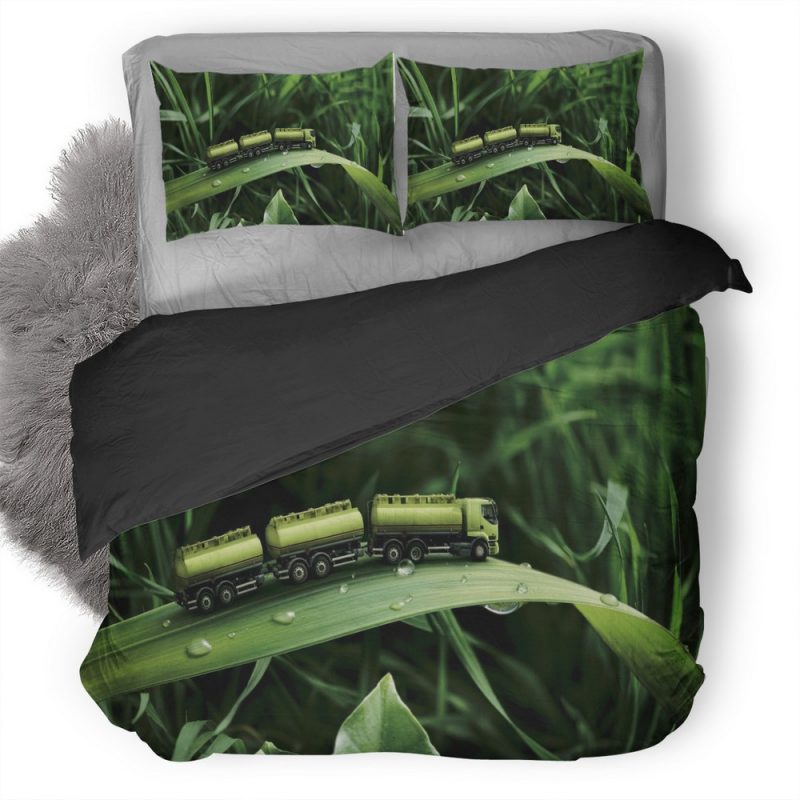 Truck Nature Art Pic Duvet Cover and Pillowcase Set Bedding Set