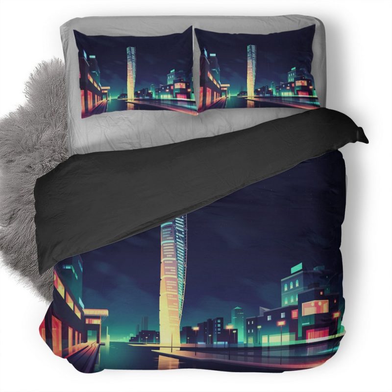 Turning Torso Pp Duvet Cover and Pillowcase Set Bedding Set