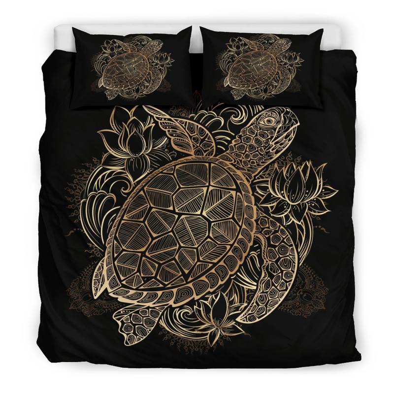 Turtle Duvet Cover and Pillowcase Set Bedding Set