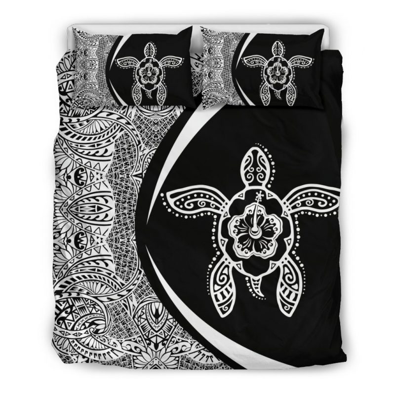 Turtle Polynesian Duver Duvet Cover and Pillowcase Set Bedding Set 874