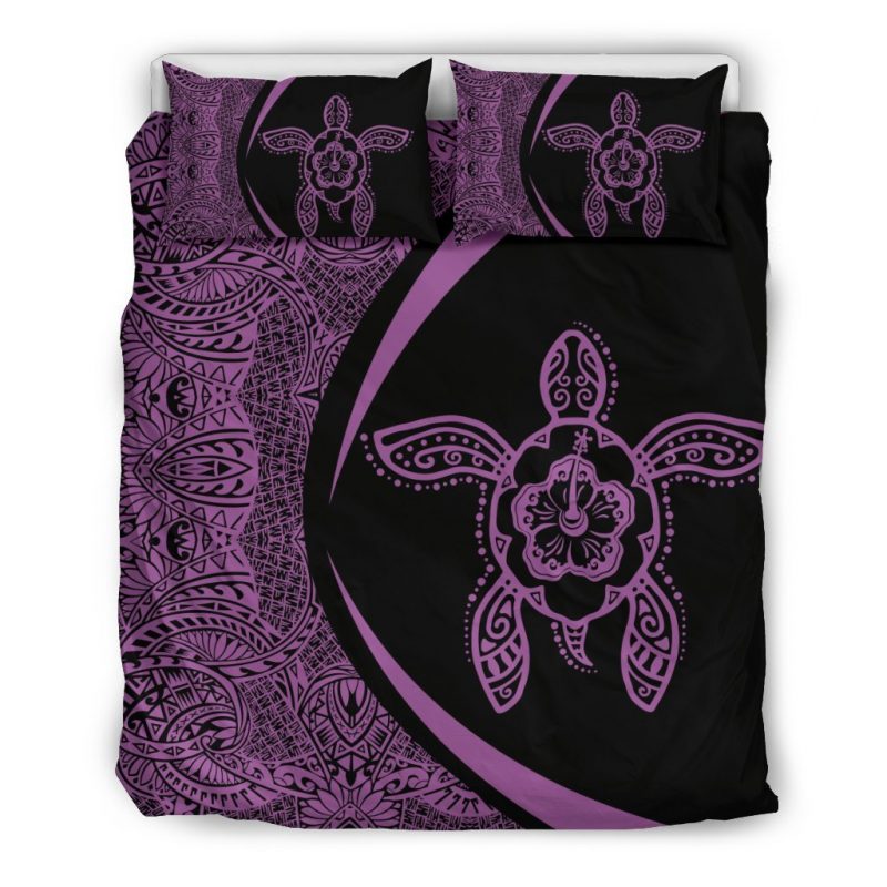 Turtle Polynesian Polynesian Duver Duvet Cover and Pillowcase Set Bedding Set 868