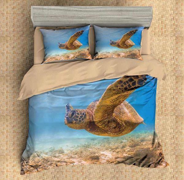 Turtles Duvet Cover and Pillowcase Set Bedding Set