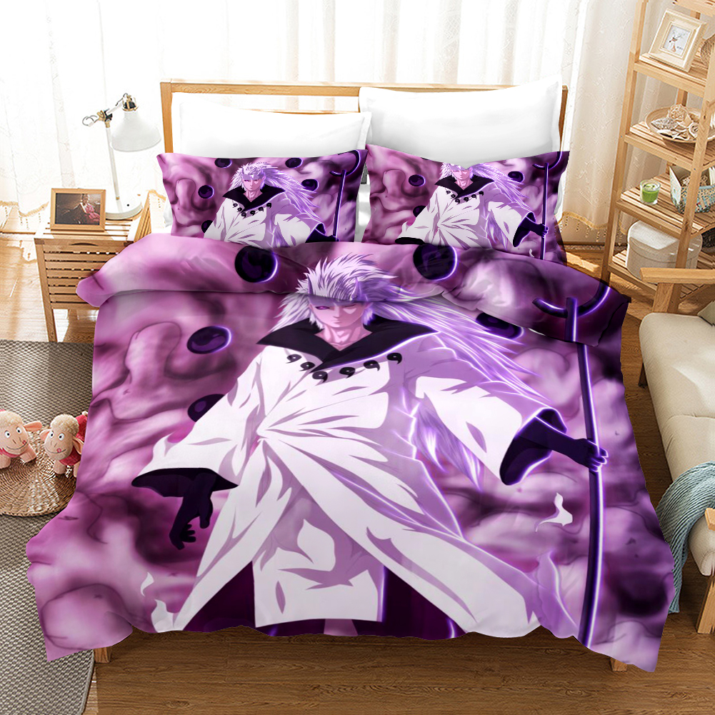 Uchiha Madara Duvet Cover and Pillowcase Set Bedding Set 848