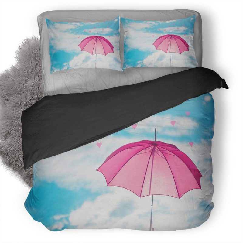 Umbrella Art Duvet Cover and Pillowcase Set Bedding Set