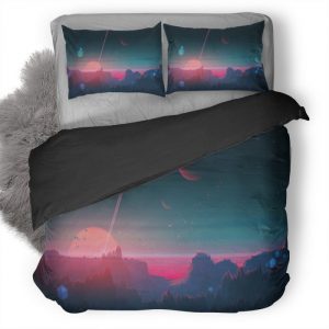 Under The Horizon Digital Art 0J Duvet Cover and Pillowcase Set Bedding Set