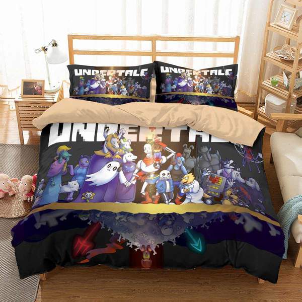 Undertale Duvet Cover and Pillowcase Set Bedding Set