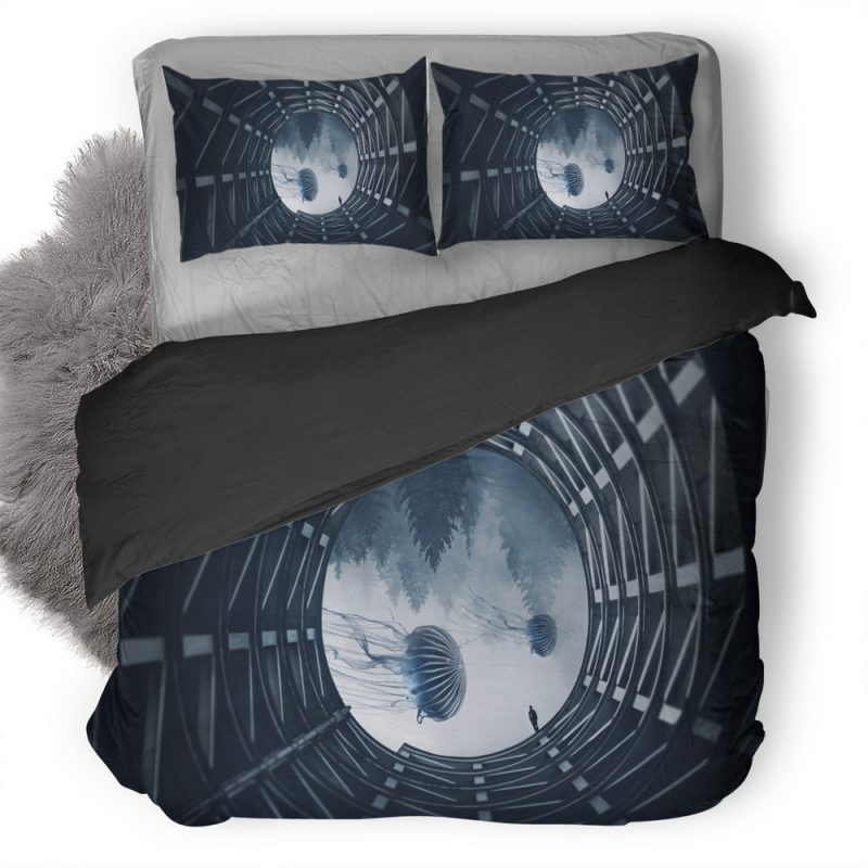 Undised Jellyfish Manipulation 22 Duvet Cover and Pillowcase Set Bedding Set