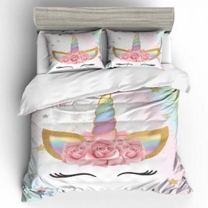 Unicorn Cute 2214 Duvet Cover and Pillowcase Set Bedding Set