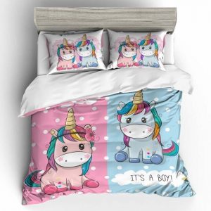 Unicorn Cute 2217 Duvet Cover and Pillowcase Set Bedding Set