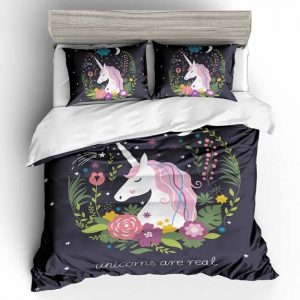 Unicorn Cute 2218 Duvet Cover and Pillowcase Set Bedding Set